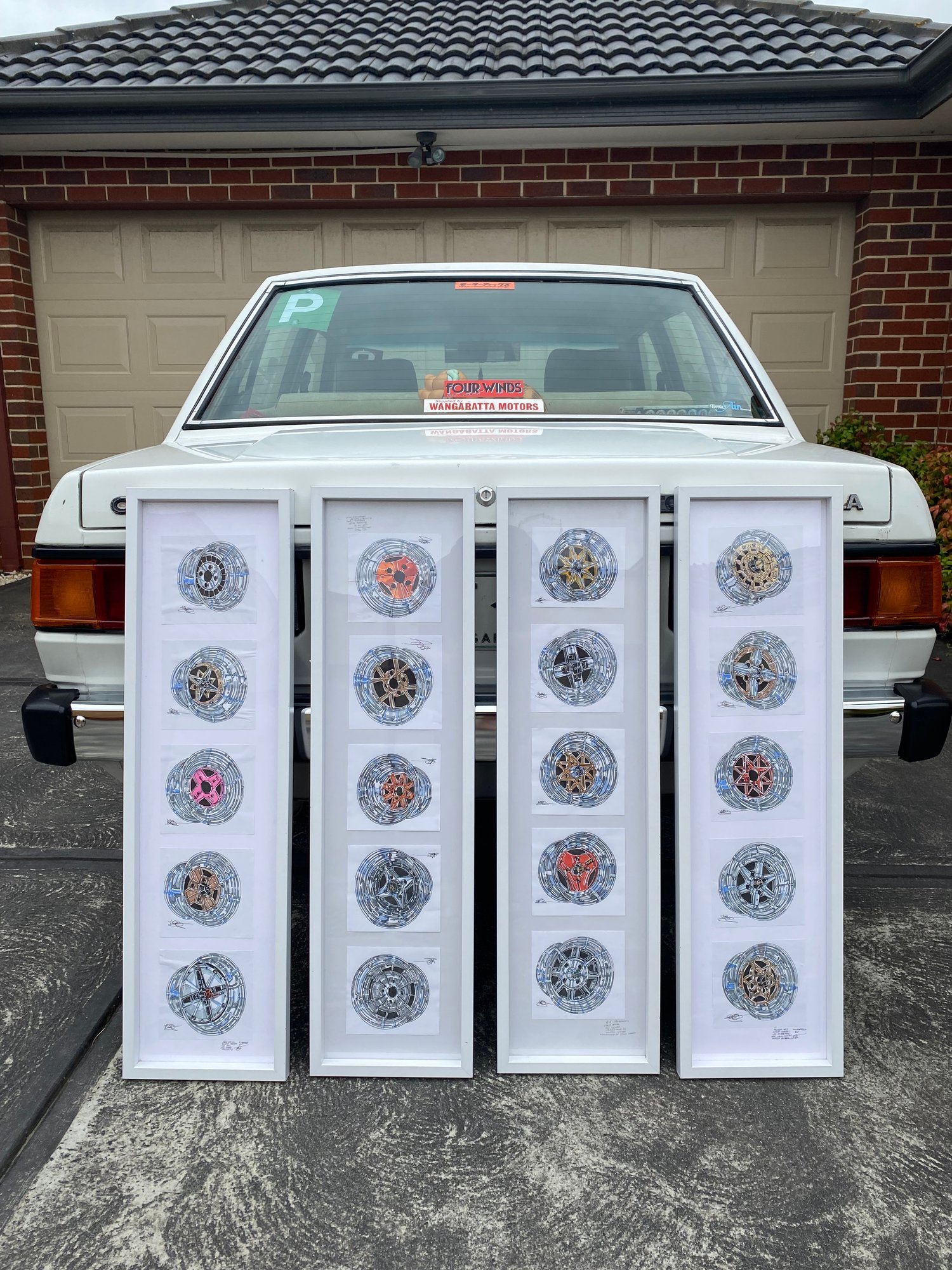 Image of Wheel Series Original art