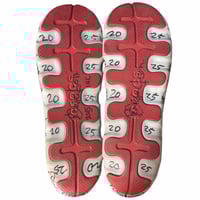 Image 7 of 1 of 1 9w/7m hand drawn Crocs fleece lined rainboots