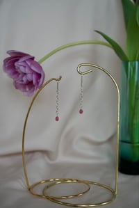 Image 1 of Pink Tourmaline Starlet Earrings