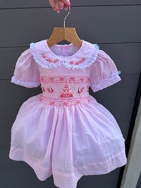 Image 3 of Birthday girl smocked dress 