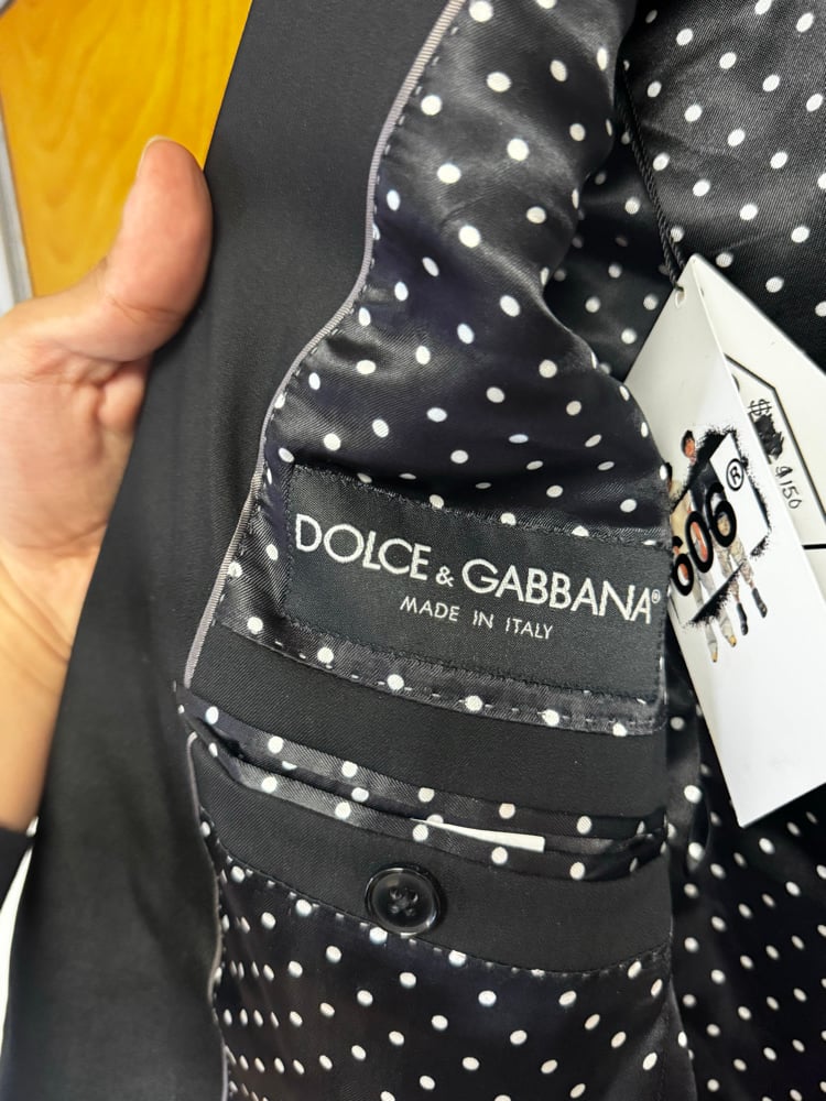 Image of Dolce & Gabbana Polka Dot Lined Blazer