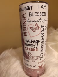 Image 1 of PINK INSPIRATION SKINNY TUMBLER