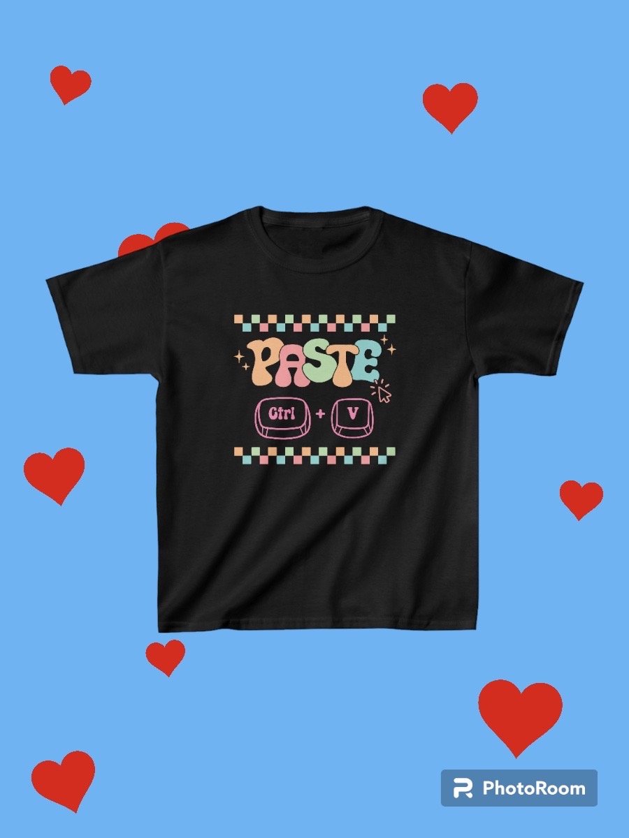 Image of Kids "Paste" matching Tee
