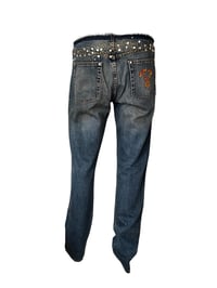Image 5 of Voyage London crystal studded boyfriend jeans
