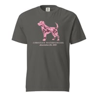 Image 2 of Christian Waterfowlers Pink Camo Lab Camo Unisex garment-dyed heavyweight t-shirt