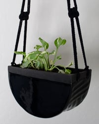 Image 1 of 'Obsidian' Hanging Luna Planter