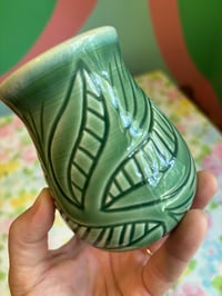 Image 4 of carved celadon vase