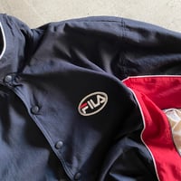 Image 2 of 90's FILA WAFFLE KNIT BOMBER JACKET