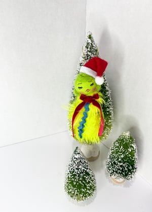 Image of Grinch Inspired Fur Doll Ornament