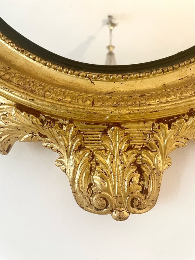 1950’s Regency Style Gilded Mirror