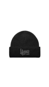 A Hunnid Hustles Beanie Cap (Black and Grey)