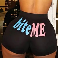 Image 7 of  High Waisted Skinny Printed Shorts