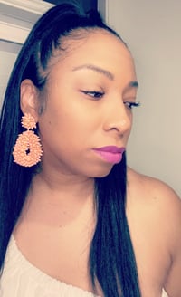 Image 2 of Beaded island vibes earrings 