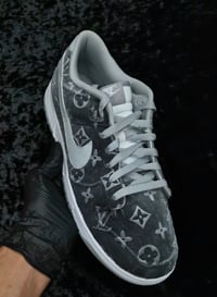 Image 3 of Grey Velvet Dunks
