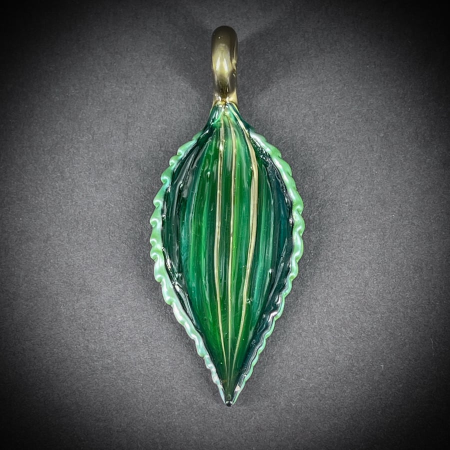 Image of Emerald Leaf Pendant