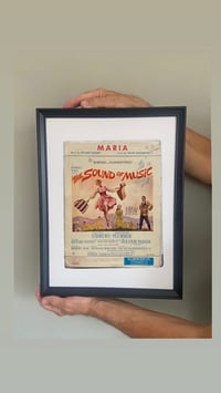 Image 5 of Maria from The Sound of Music, framed 1960s vintage sheet music