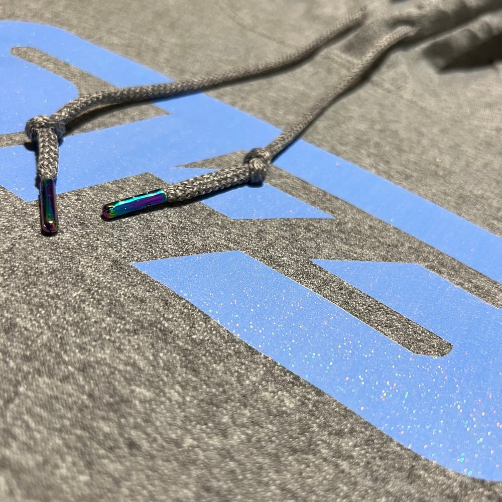 Carolina Blue On Graphite Grey Hoodie/Crewneck