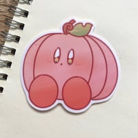 Image 1 of Kirby Pumpkin Stickers