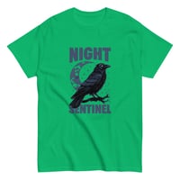 Image 5 of Unisex classic tee, Night Sentinel Raven & Moon Tee