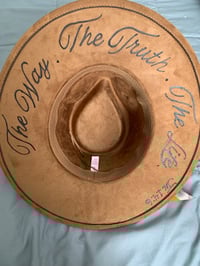 Image 4 of The Way, The Truth, The Life Sunflower Wide Brim Hat