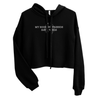 Image 6 of Officially licensed | Melissa Roehrich | Book Boyfriend | Cropped Hoodie | Printed