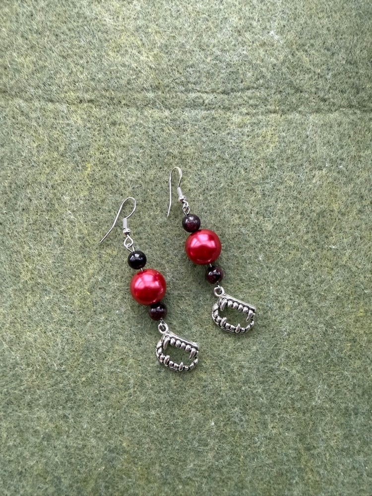 Image of Festive fang earrings 
