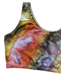 Image 6 of L/XL (40) Cotton-Blend Tank Bralette in Sunrise Agate Ice Dye