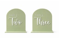 Image 2 of Arch Table Number with Stand 