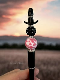 Image 1 of Pink And Black Cowboy Hat Pen