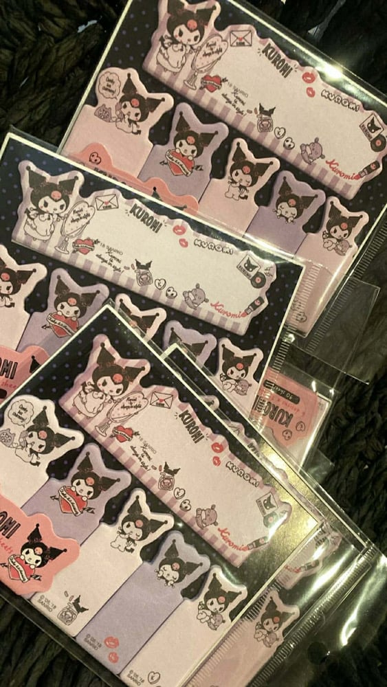 Image of Kuromi Post It Tab Notes 