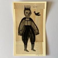 Prince with his royal bird - folk figure