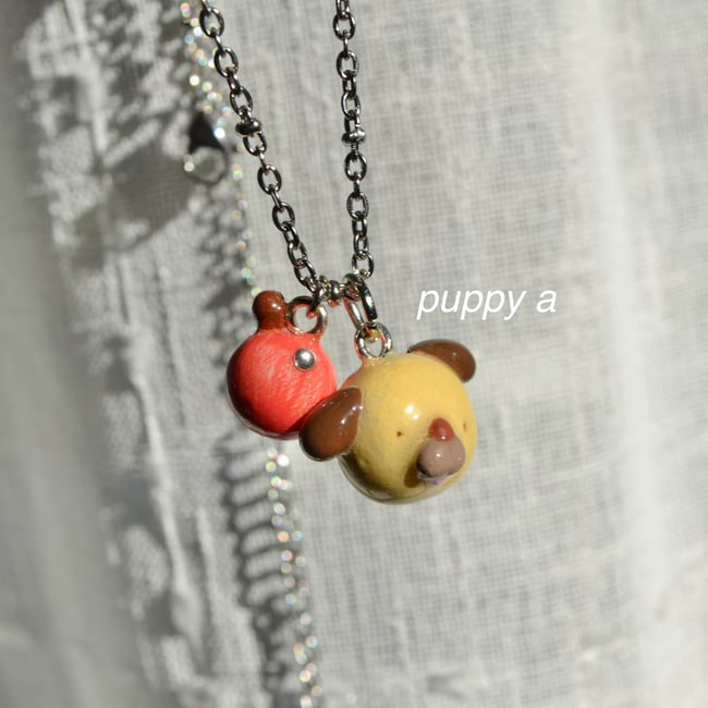 wonky puppy necklaces