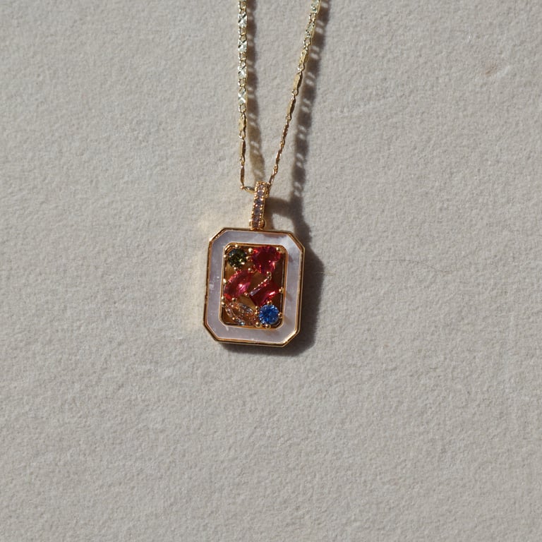 spring gems necklace