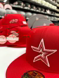 Image 5 of New Era 59Fifty Red WS05 with Houston 🤘pin included 