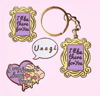 Image 3 of Friends pins and keychain