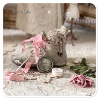 Image 5 of Handmade vintage childs boot pin cushion with a touch of pink