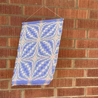 Image 3 of blooming leaf: white n periwinkle