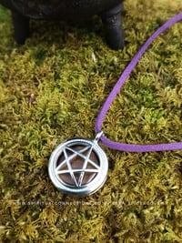 Image 1 of Choice of crystal, pentacle locket 