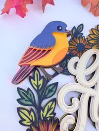 Image 3 of GIVE THANKS WREATH SVG / ARCHIVO DIGITAL