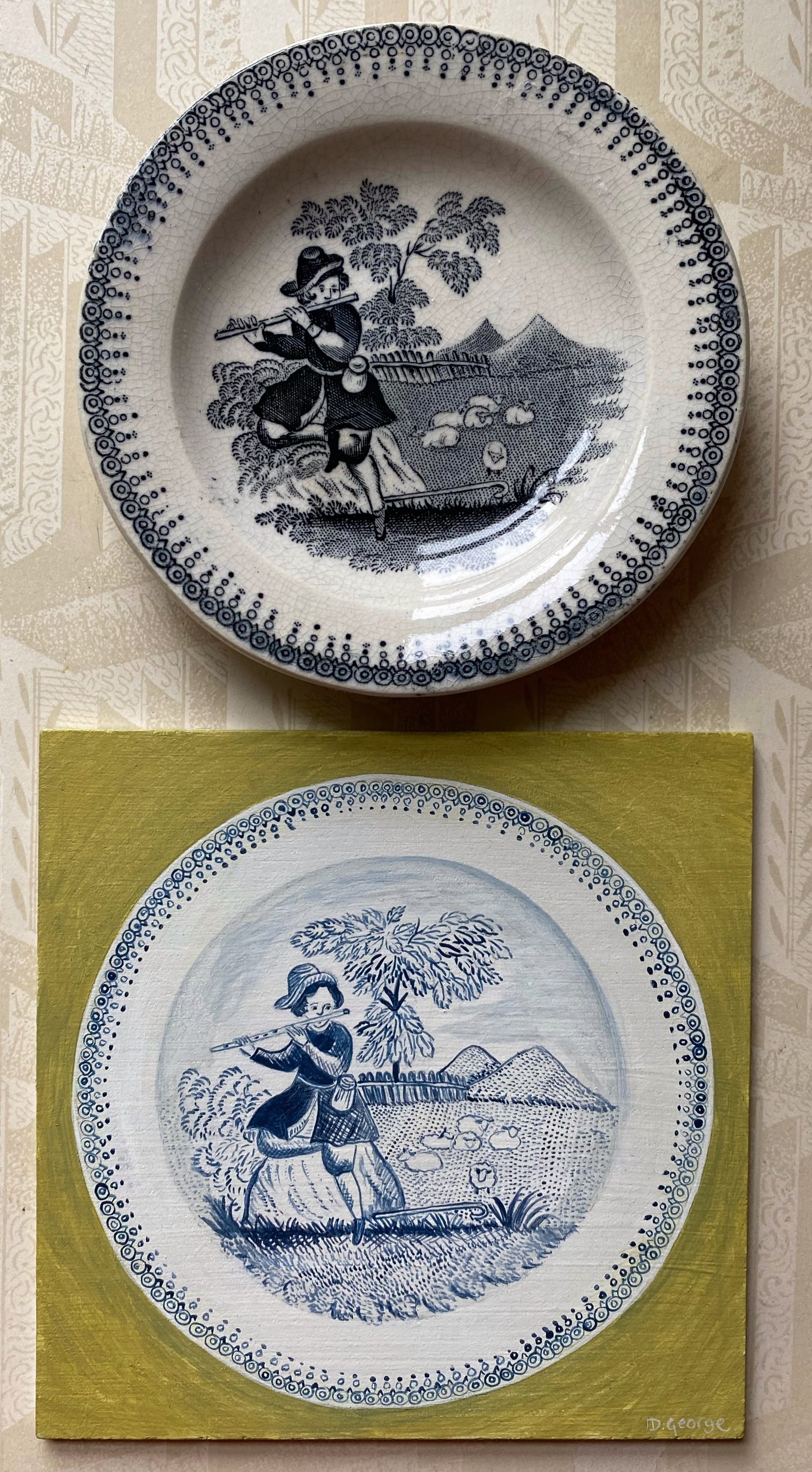Image of Miniature plate painting (B)