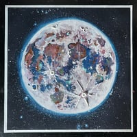 Image 1 of Limited edition embellished “the moon” fine art print