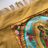 Virgin of Guadalupe panel cushion cover with gold fringing Image 4