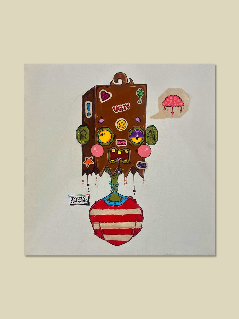 ugly and not proud original canvas piece