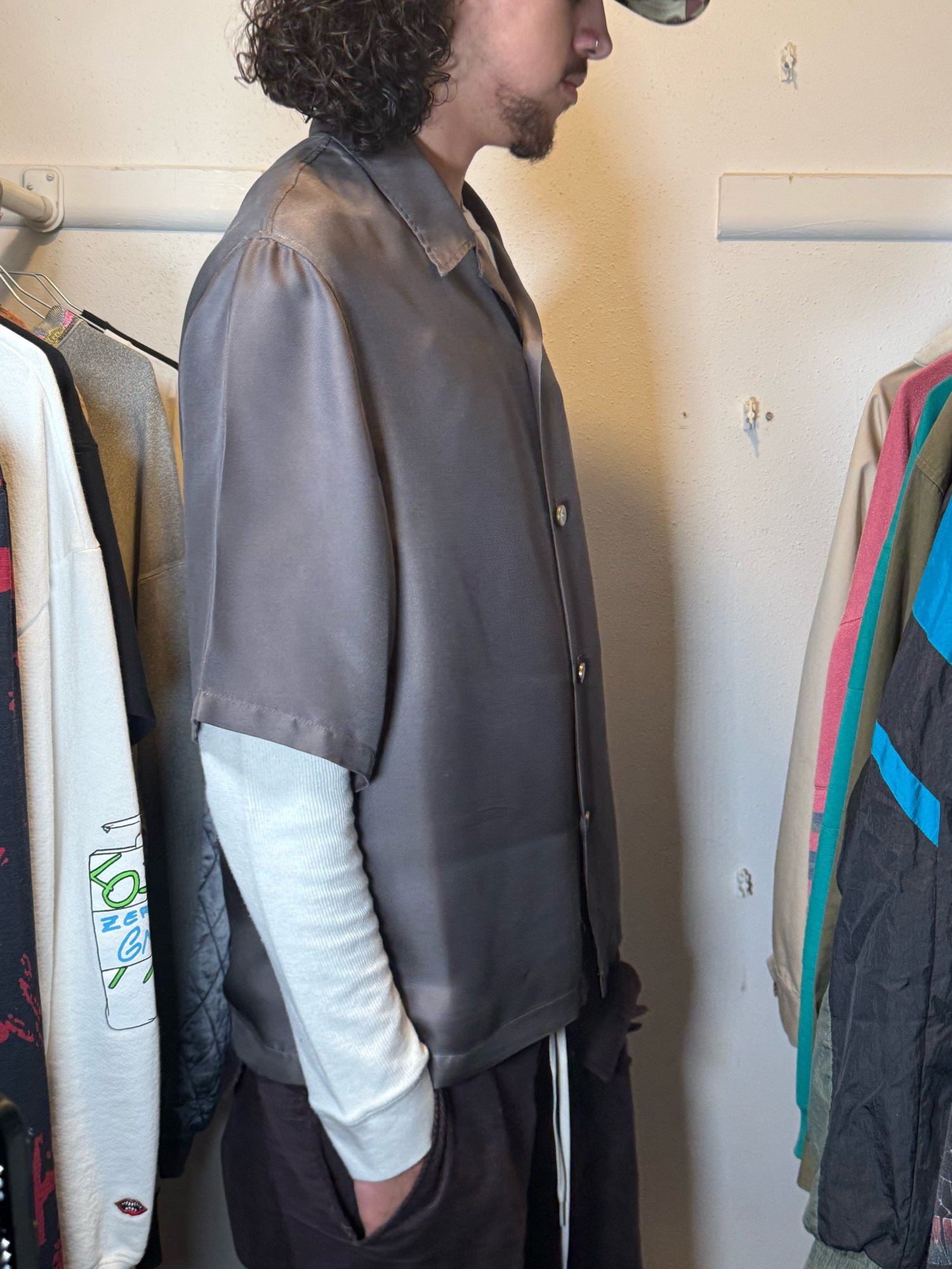 Image of Louis Vuitton SS24 by Pharrell 'Lovers' Button-Up