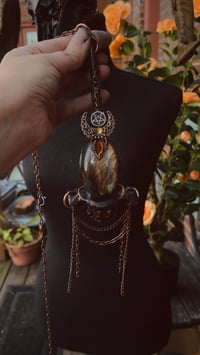 Image 6 of Adorned deer vertebrae talisman 