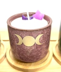 Image 3 of Mother Maiden Crone Round Pottery Candle