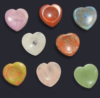 Image 1 of Crystal Heart Worry Stone