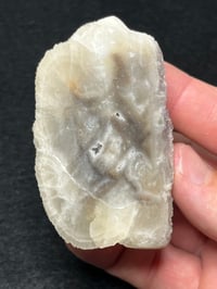 Image 6 of QR Code Fluorite On Druzy Quartz Matrix Specimen #2588