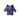 L 100% Cotton Forager Top in Purple Haze Agate Ice Dye