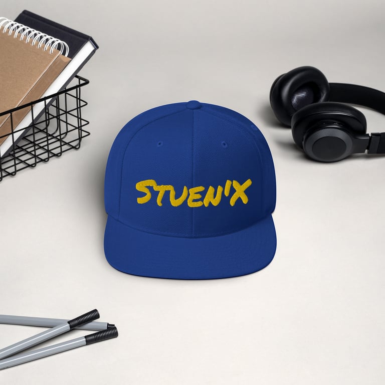 Stuen'X In Yellow Snapback Hat Image 5